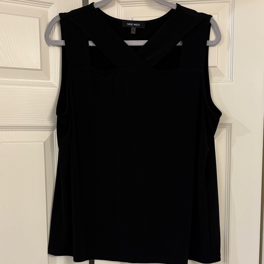 Nine West Elegant Black Tank Top XL